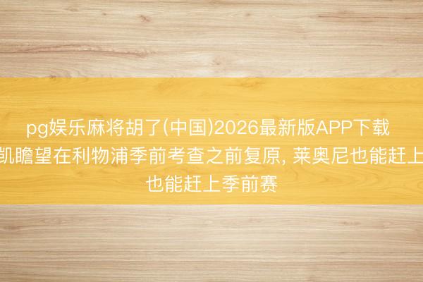 pg娱乐麻将胡了(中国)2026最新版APP下载 TA: 雅凯瞻望在利物浦季前考查之前复原， 莱奥尼也能赶上季前赛